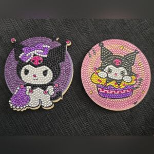 Kuromi Inspired 5D Diamond Painting Coasters